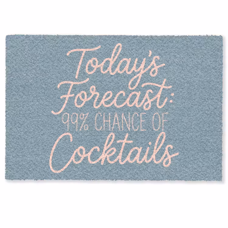 Today's Forecast - Cocktails - Blauw Deurmat klein -zkaufland3d