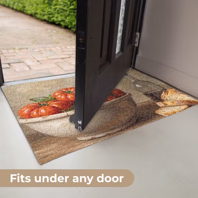 Doormat - Tomatoes - Bowl - Food - Tomaten - Kom - Eten Deurmat klein