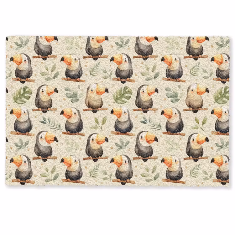 Toekans - Exotisch - Kleurrijk Deurmat klein 898 -zkaufland3d