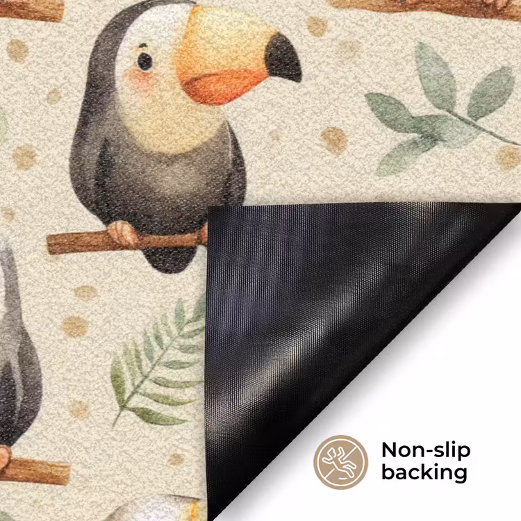 Toekans - Exotisch - Kleurrijk Deurmat klein 898 -antislip_EN