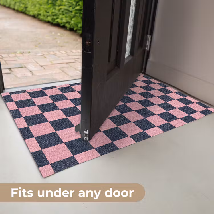 Traditioneel - Patroon - Blauw - Roze Deurmat klein 898 -USP_EN