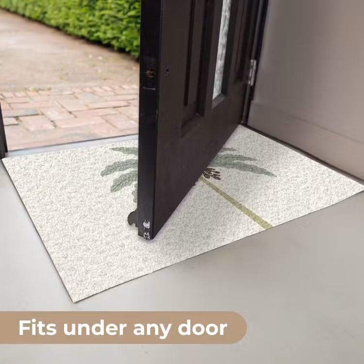 Boom - Bladeren - Groen - Decoratief - Beige Deurmat klein -USP_EN