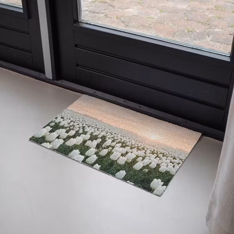 Tulpen - Landschap - Wit Deurmat klein -sfeer2