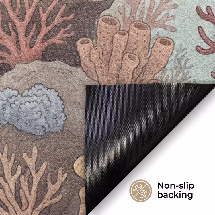 Onderwater - Koraal - Vis - Natuur Deurmat klein -antislip_EN