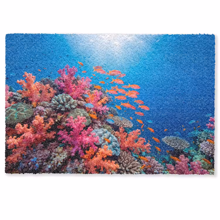 Onderwater - Koraalrif - Vissen - Oceaan - Natuur Deurmat klein -zkaufland3d