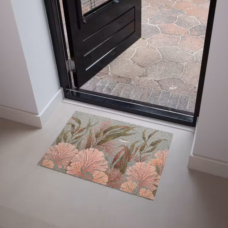 Onderwater - Planten - Vis - Vintage - Groen Deurmat klein -sfeer5
