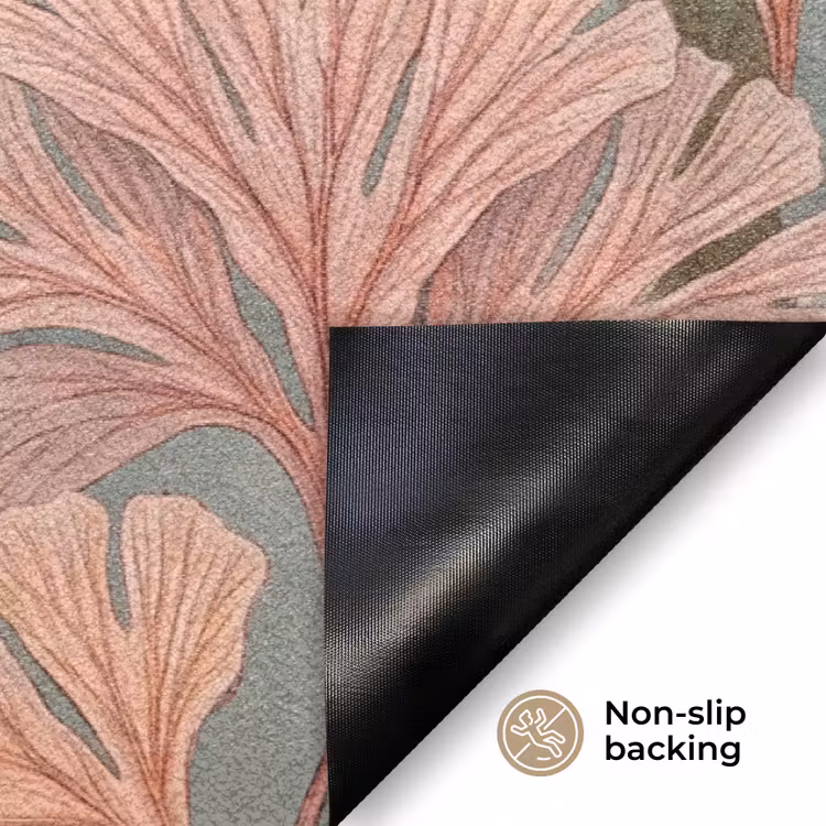 Onderwater - Planten - Vis - Vintage - Groen Deurmat klein -antislip_EN