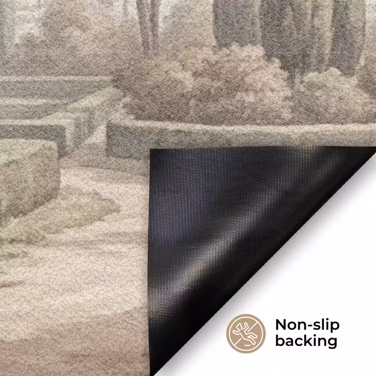 Vallei - Tuin - Natuur - Groen Deurmat klein -antislip_EN