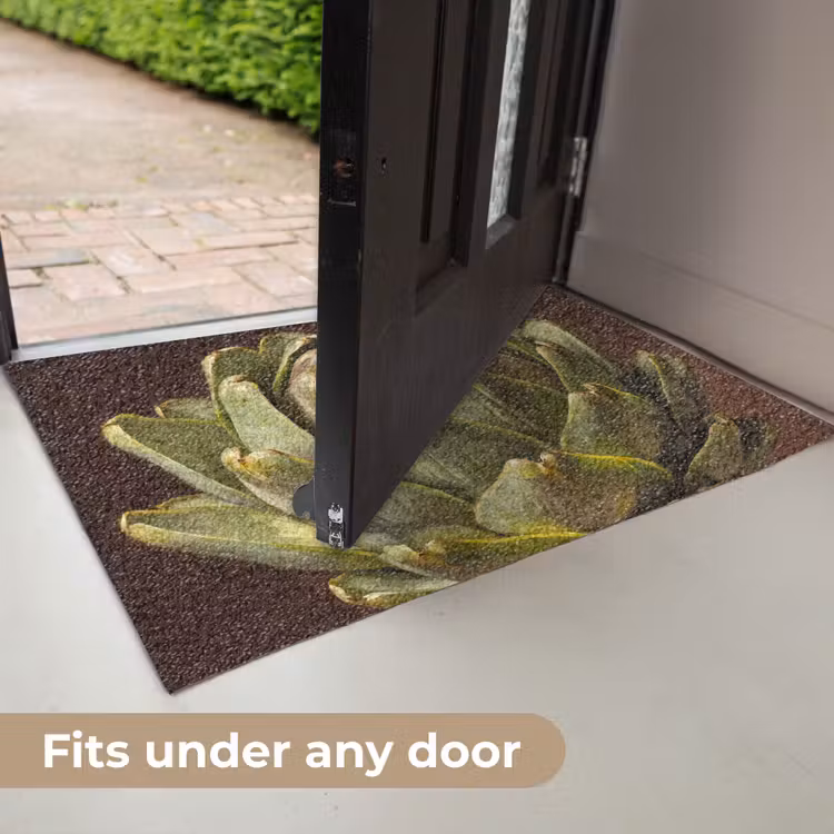 Doormat - Vegetable - Artichoke - Green - Groente - Artisjok - Groen Deurmat klein