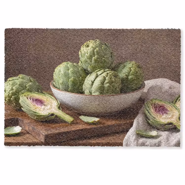 Doormat - Vegetables - Artichoke - Kitchen - Groenten - Artisjok - Keuken Deurmat klein