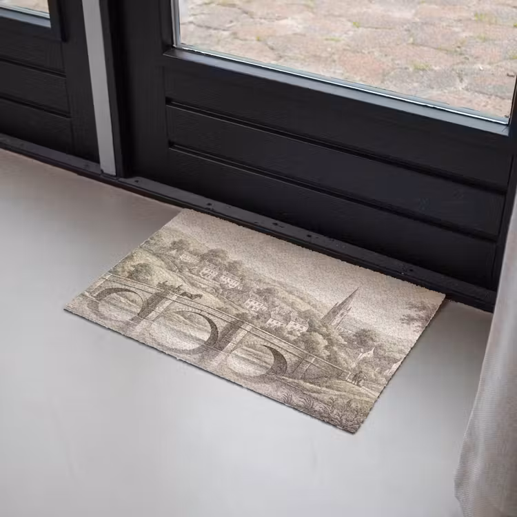 Dorp - Brug - Uitzicht - Groen Deurmat klein -sfeer2