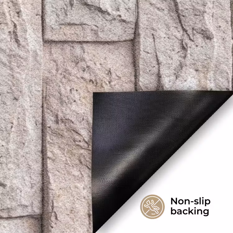 Muur - Steen - Ruw - Beige - Textuur Deurmat klein -antislip_EN