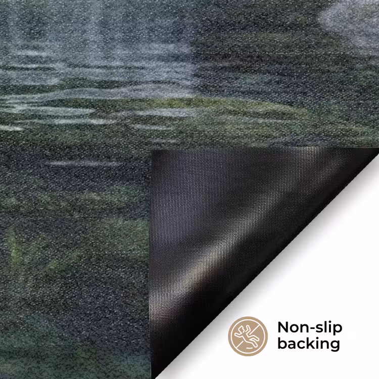 Beek - Waterval - Natuur - Groen Deurmat klein -antislip_EN