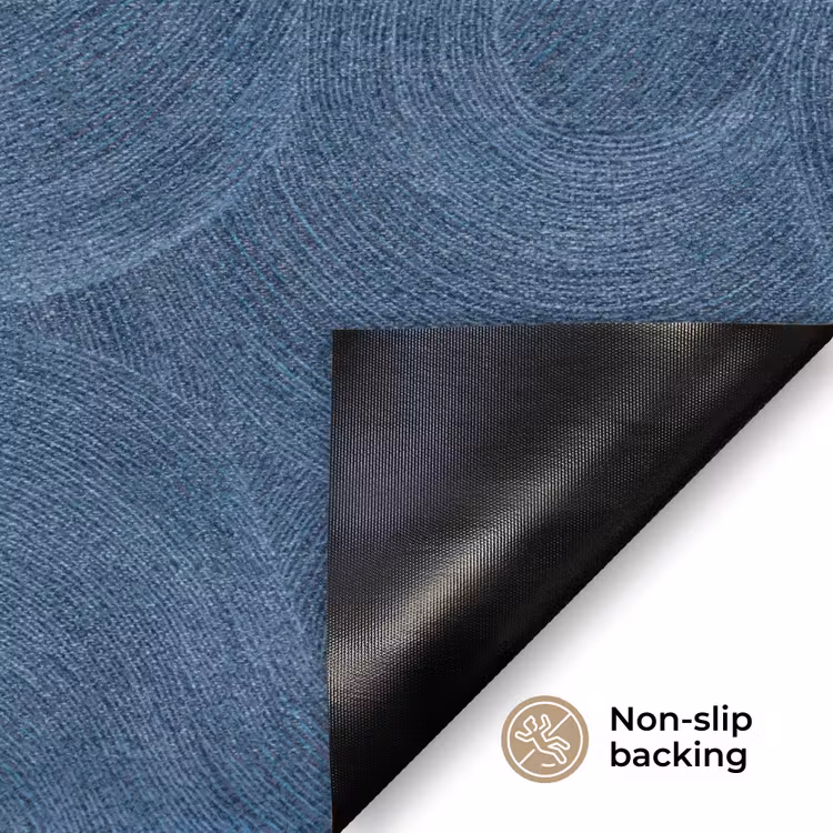 Golven - Textuur - Patroon - Blauw Deurmat klein 898 -antislip_EN