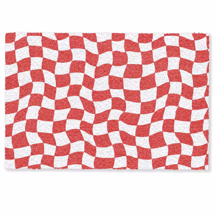 Golvend - Patroon - Rood Deurmat klein 898 -zkaufland3d