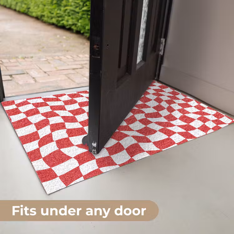 Golvend - Patroon - Rood Deurmat klein 898 -USP_EN