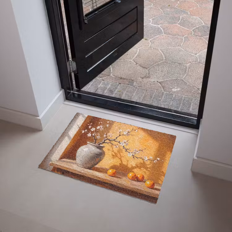 Doormat - White Flowers - Still Life - Witte bloemen - Stilleven Deurmat klein