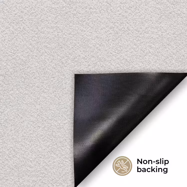 Vrouw - Cirkels - Beige Deurmat klein -antislip_EN
