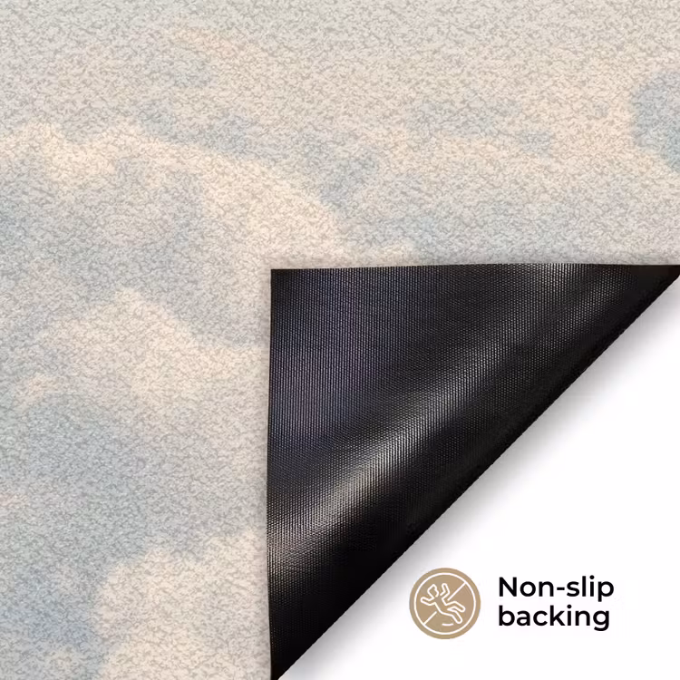 Doormat - Women - Diving Pose - Clouds - Vrouwen - Duikhouding - Wolken Deurmat klein