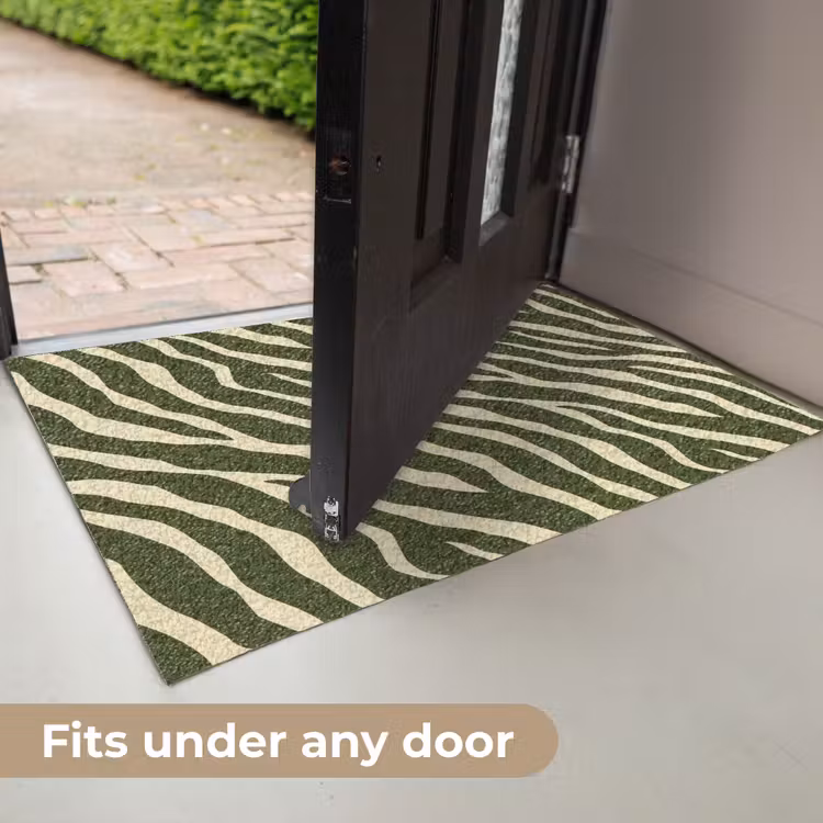 Zebra - Patroon - Groen Deurmat klein 898 -USP_EN