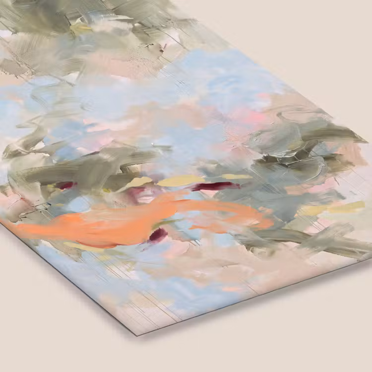 Abstract - Borstelstreken - Kunst - Modern - Pastel fotolijst zwart zonder passe partout klein -zsfeer6