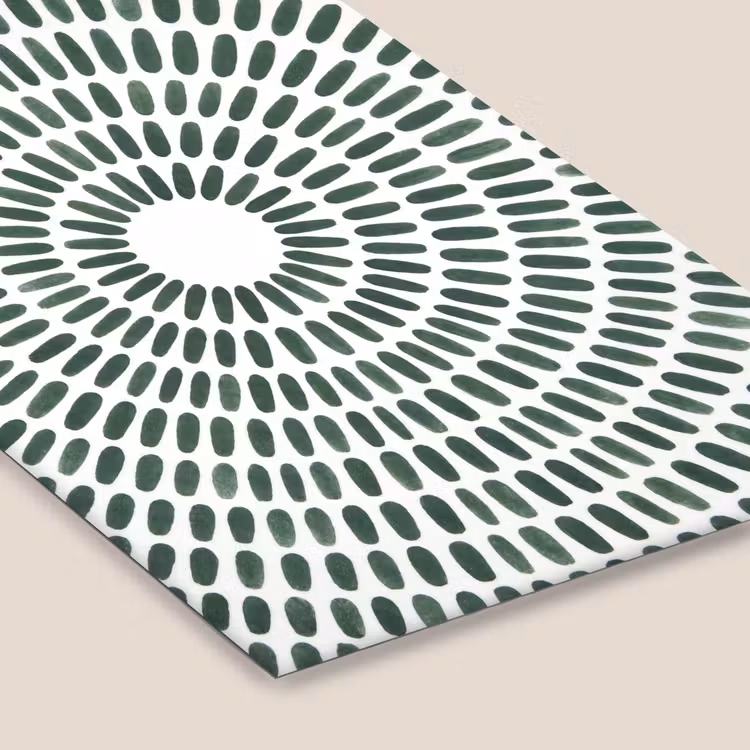 Abstract - Cirkel - Patroon - Modern - Groen fotolijst zwart zonder passe partout klein -zsfeer6