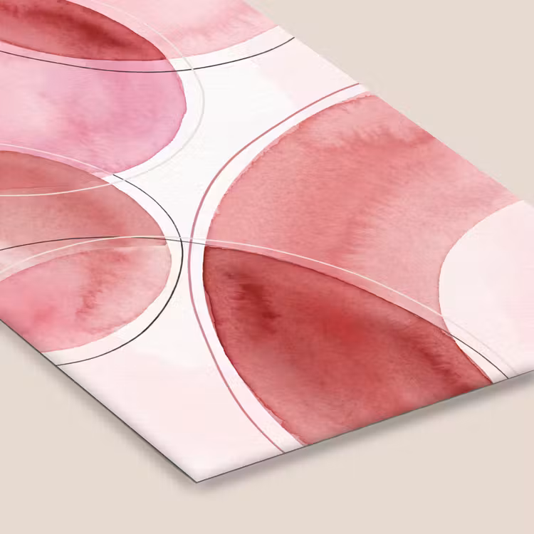 Abstract - Cirkels - Modern - Roze - Kunst fotolijst zwart zonder passe partout klein -zsfeer6