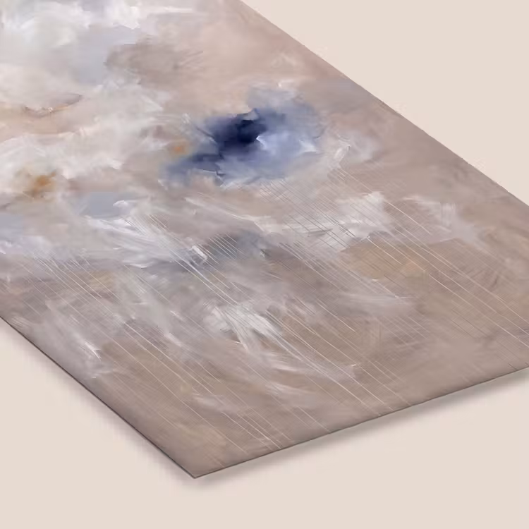 Abstract - Wolken - Sfeer - Modern - Beige fotolijst zwart zonder passe partout klein -zsfeer6