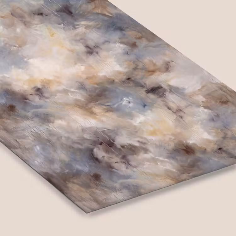 Abstract - Wolken - Sfeervol - Beige - Grijs fotolijst zwart zonder passe partout klein -zsfeer6