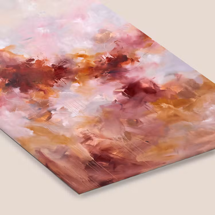 Abstract - Kleurrijk - Kunst - Modern - Roze-Rood fotolijst zwart zonder passe partout klein -zsfeer6