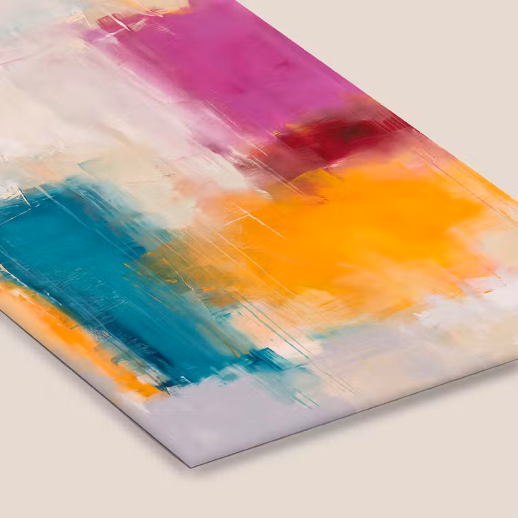 Abstract - Kleurrijk - Modern - Kunst - Oranje fotolijst zwart zonder passe partout klein -zsfeer6
