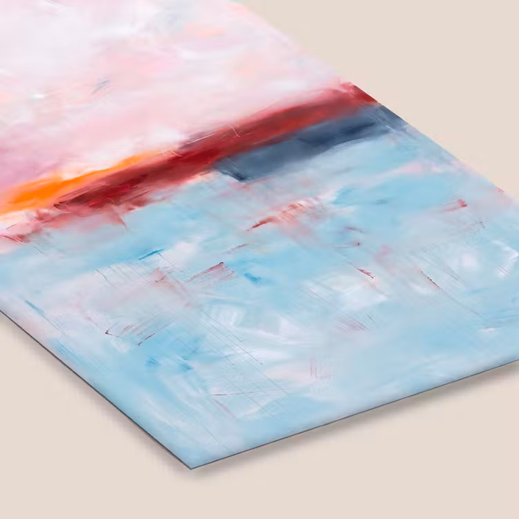 Abstract - Kleuren - Modern - Kunst - Roze fotolijst zwart zonder passe partout klein -zsfeer6