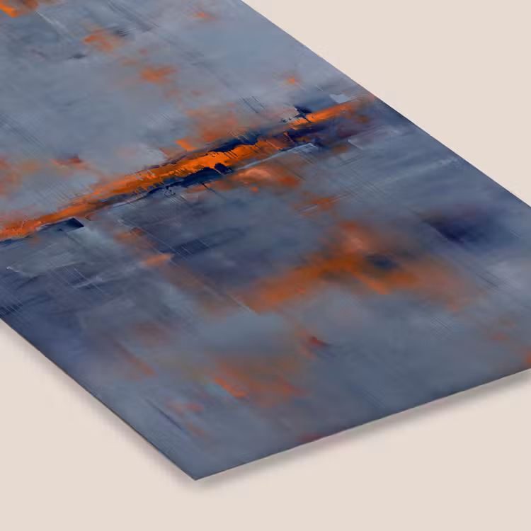 Abstract - Kleuren - Modern - Oranje - Grijs fotolijst zwart zonder passe partout klein -zsfeer6