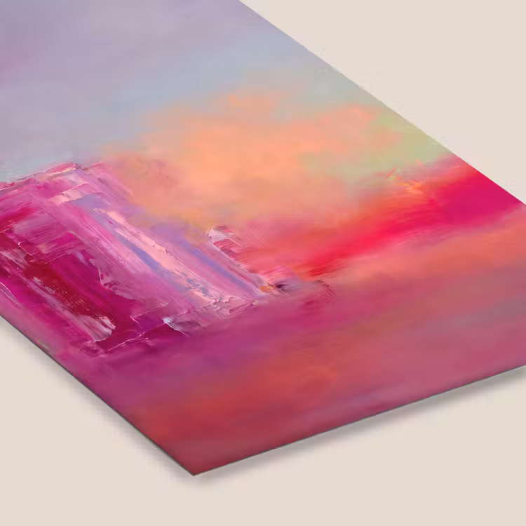 Abstract - Kleuren - Modern - Roze fotolijst zwart zonder passe partout klein -zsfeer6