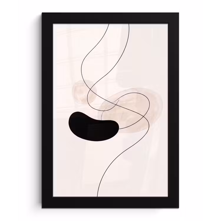 Framed Prints - Abstract - Forms - Art - Abstract - Vormen - Kunst fotolijst zwart zonder passe partout klein