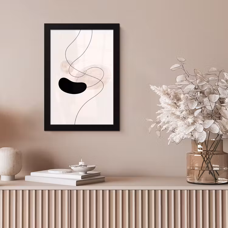Framed Prints - Abstract - Forms - Art - Abstract - Vormen - Kunst fotolijst zwart zonder passe partout klein