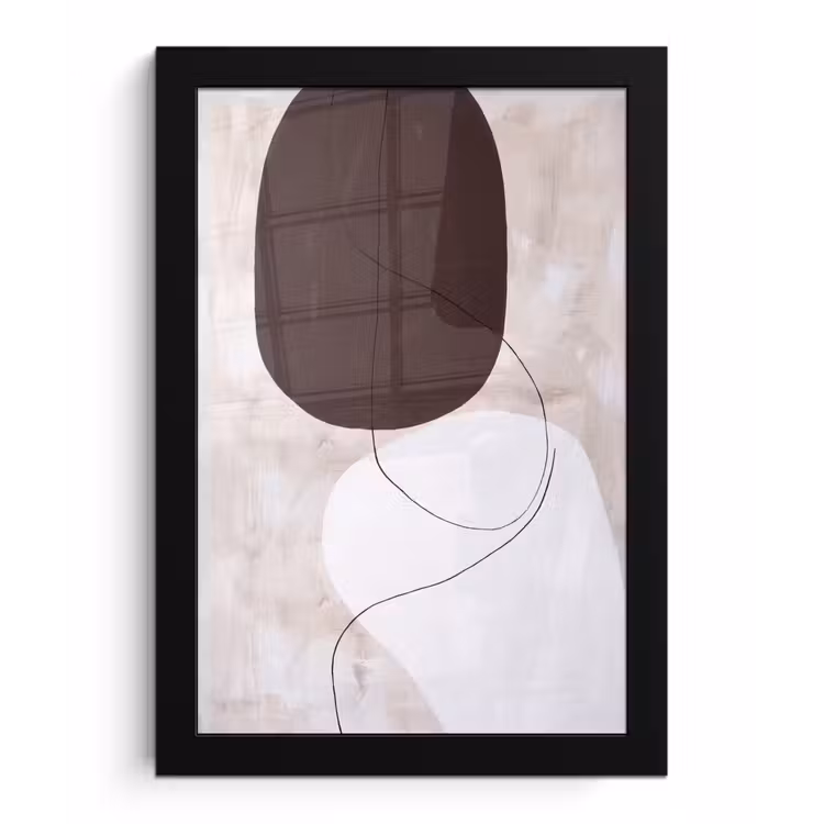 Framed Prints - Abstract - Forms - Modern - Abstract - Vormen - Modern fotolijst zwart zonder passe partout klein