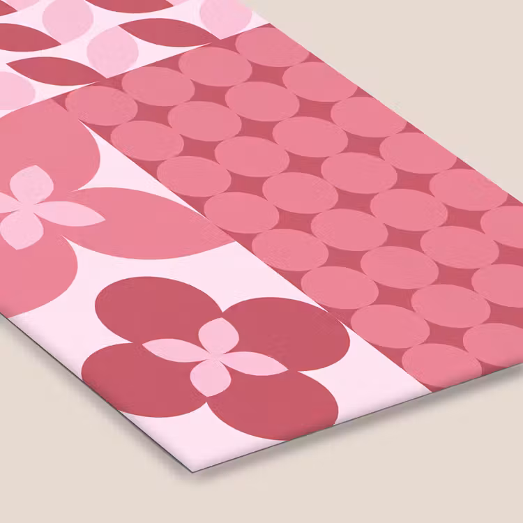 Abstract - Geometrisch - Patroon - Modern - Roze fotolijst zwart zonder passe partout klein -zsfeer6