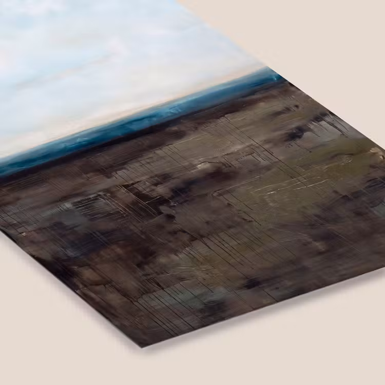 Abstract - Landschap - Horizon - Blauw - Modern fotolijst zwart zonder passe partout klein -zsfeer6