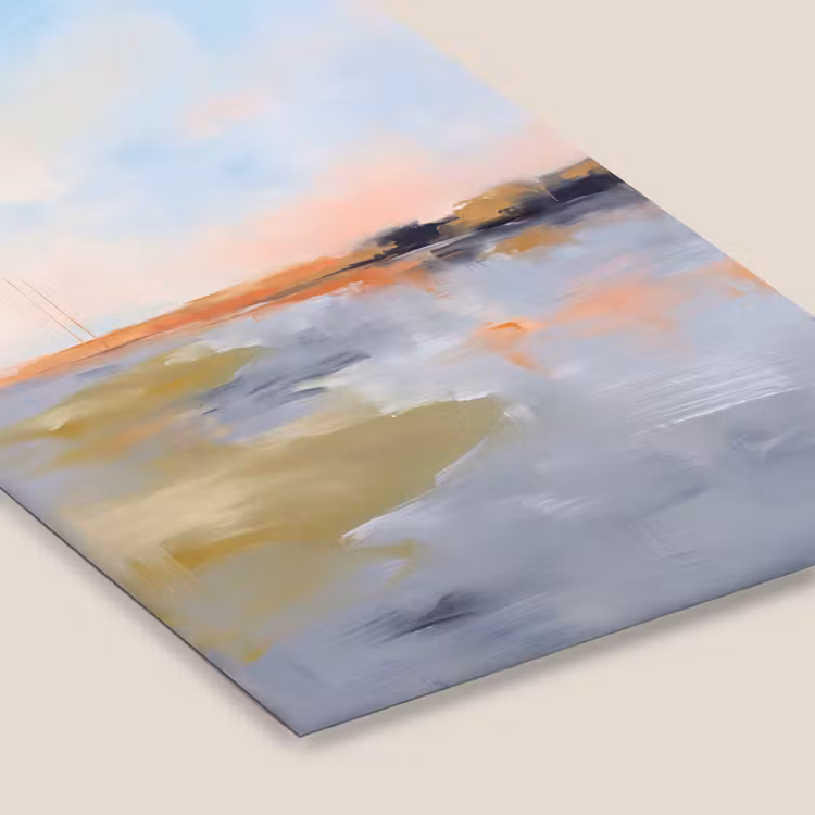 Abstract - Landschap - Horizon - Modern - Kleurrijk fotolijst zwart zonder passe partout klein -zsfeer6
