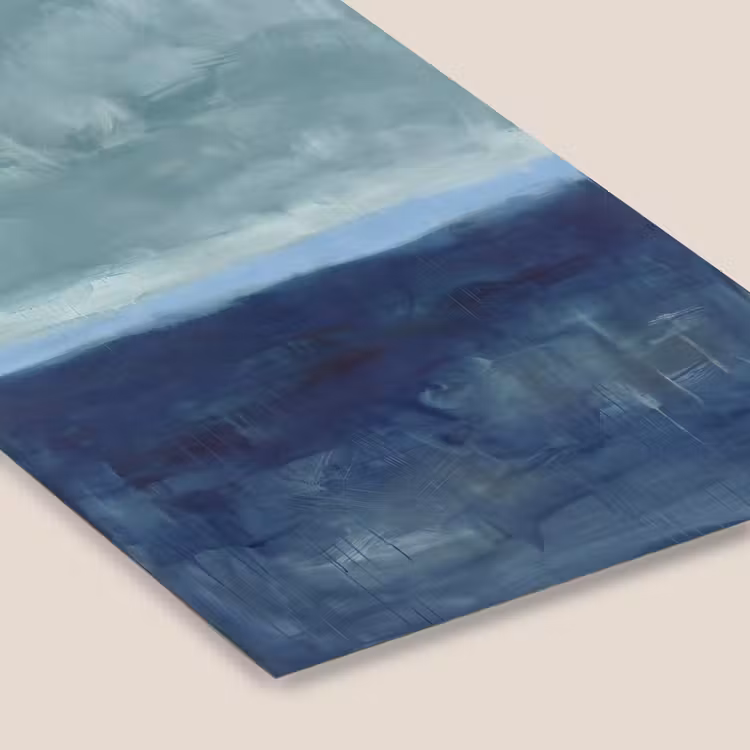 Abstract - Lagen - Rust - Modern - Blauw fotolijst zwart zonder passe partout klein -zsfeer6
