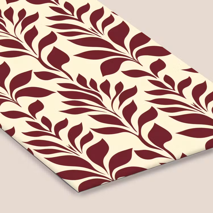 Abstract - Bladeren - Burgundy fotolijst zwart zonder passe partout klein 224 -zsfeer6