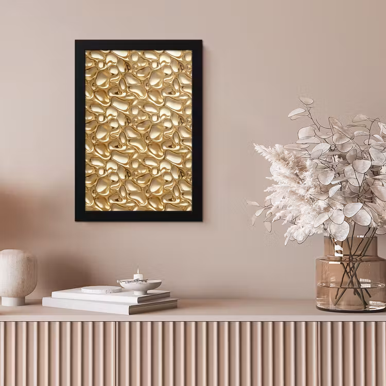Abstract - Modern - Goud fotolijst zwart zonder passe partout klein 224 -sfeer5
