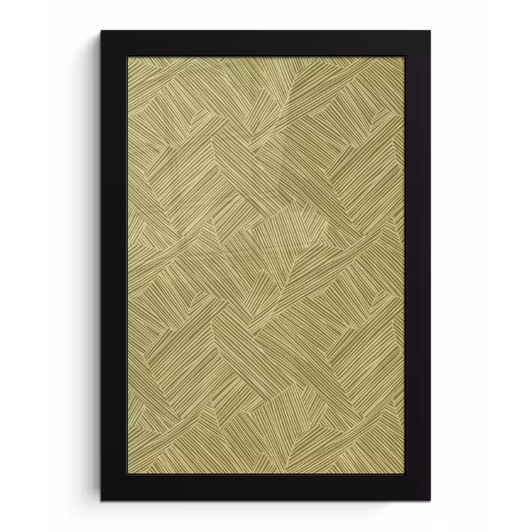 Abstract - Modern - Groen fotolijst zwart zonder passe partout klein 224 -3d