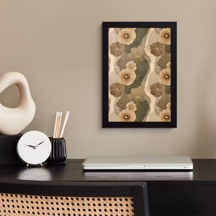 Abstract - Modern - Groen fotolijst zwart zonder passe partout klein 224 -sfeer1
