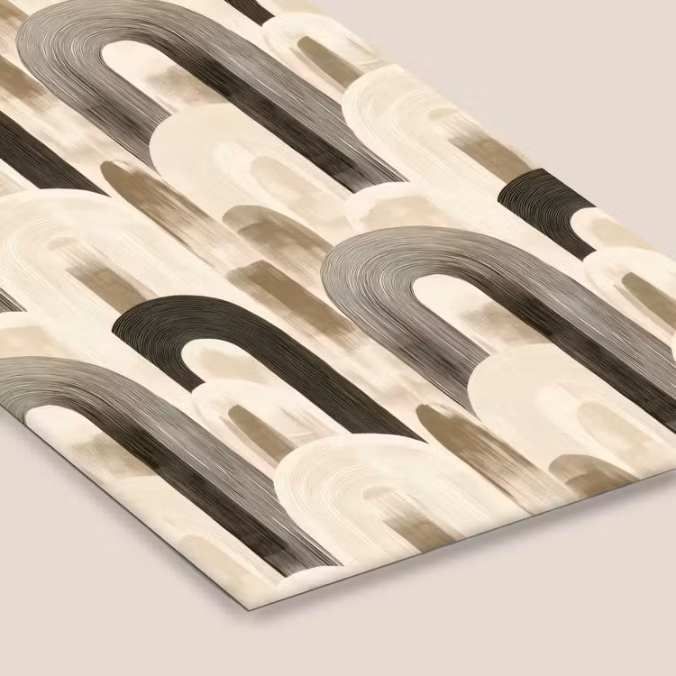Abstract - Patroon - Bogen fotolijst zwart zonder passe partout klein 224 -zsfeer6