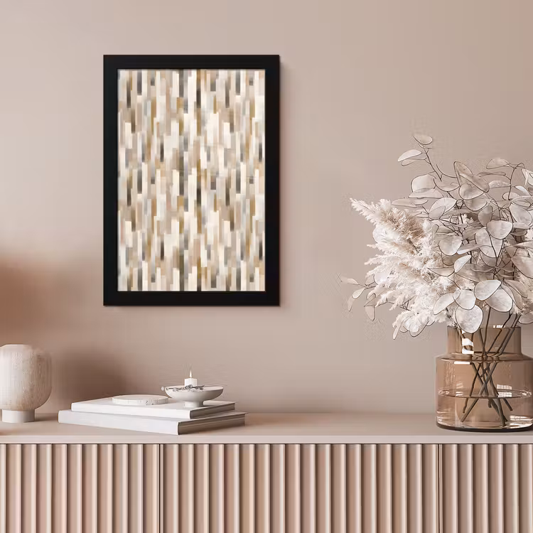 Abstract - Patroon - Kwaststreken fotolijst zwart zonder passe partout klein 224 -sfeer5