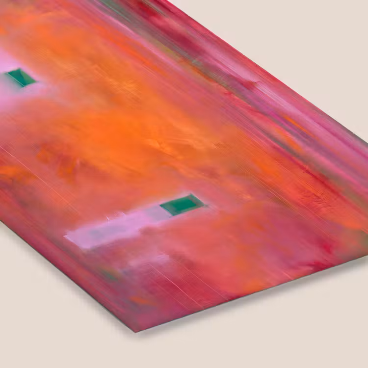 Abstract - Vlakken - Kunst - Modern - Oranje fotolijst zwart zonder passe partout klein -zsfeer6