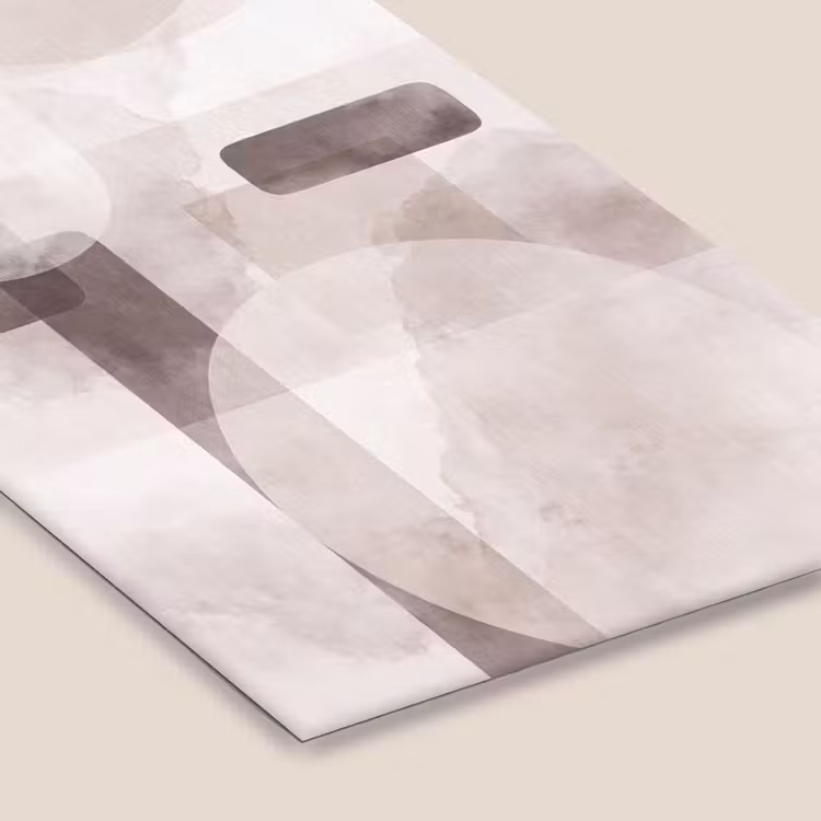 Framed Prints - Abstract Shapes - Beige - Abstracte vormen - Beige fotolijst zwart zonder passe partout klein
