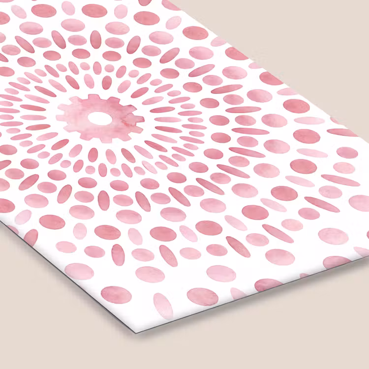 Abstract - Vormen - Patroon - Aquarel - Roze fotolijst zwart zonder passe partout klein -zsfeer6